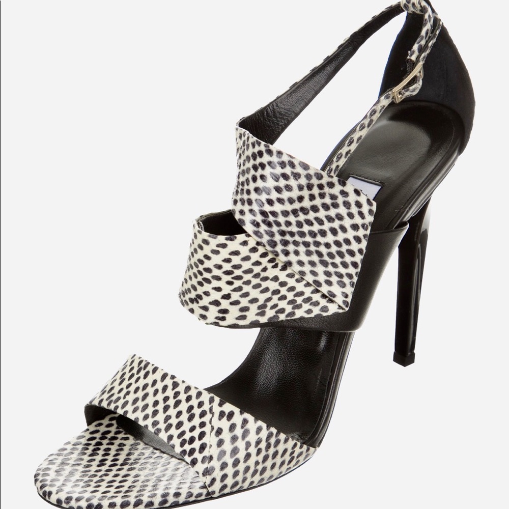 SOLD NWT Jimmy Choo embossed leather sandals
